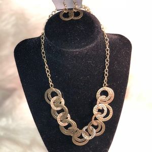 Copper Can you Hear me? Necklace and Earring Set.